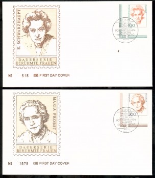 (intern:2419) BRD Michelnummer 1955 - 1956 FDC