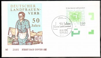 (intern:2443) BRD Michelnummer 1988 FDC