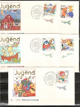 (intern:2445) BRD Michelnummer 1990 - 1994 FDC
