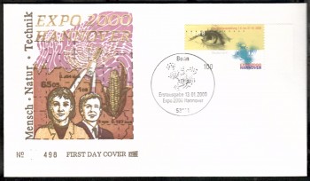 (intern:2512) BRD Michelnummer 2089 FDC