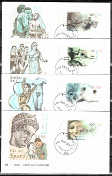 (intern:2517) BRD Michelnummer 2094 - 2097 FDC