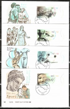 (intern:2518) BRD Michelnummer 2094 - 2097 FDC