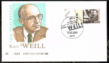 (intern:2521) BRD Michelnummer 2100 FDC