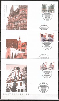 (intern:2554) BRD Michelnummer 2139 - 2141 Paare FDC (intern:2554) BRD Michelnummer 2139 - 2141 Paare FDC