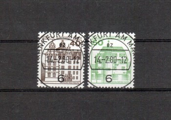BRD Michelnummer 1037 - 1038 Vollstempel