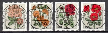 BRD Michelnummer 1150 - 1153 Vollstempel