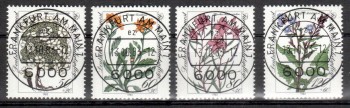 BRD Michelnummer 1188 - 1191 Vollstempel