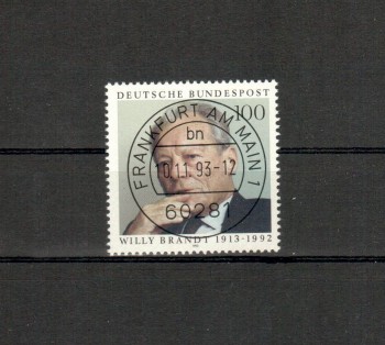 BRD Michelnummer 1706 Vollstempel