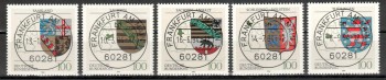 BRD Michelnummer 1712 - 1716 Vollstempel