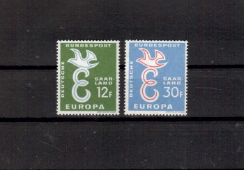 (intern: 1021) Saarland Michelnummer 439 - 440 postfrisch (intern: 1021) Saarland Michelnummer 439 - 440 postfrisch