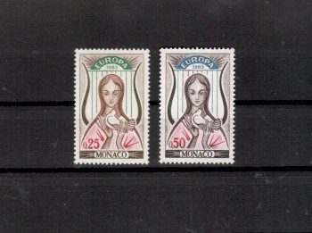 (intern: 1095) Monako Michelnummer  742 - 743 postfrisch