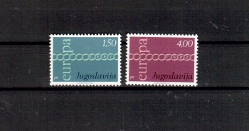 (intern: 1252) Jugoslawien Michelnummer  1416 - 1417 postfrisch