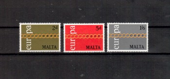 (intern: 1255) Malta Michelnummer  422 - 424 postfrisch