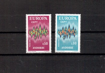 (intern: 1264) Andorra,frz. Michelnummer  238 - 239 postfrisch