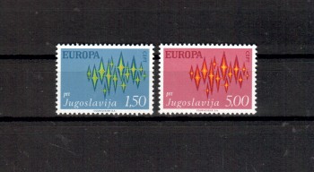 (intern: 1274) Jugoslawien Michelnummer  1457 - 1458 postfrisch