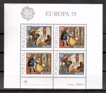 (intern:1465b) Portugal Michelnummer Block 27 postfrisch (intern:1465b) Portugal Michelnummer Block 27 postfrisch