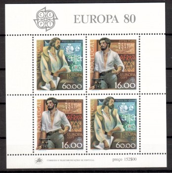 (intern:1497a) Portugal Michelnummer Block 29 postfrisch