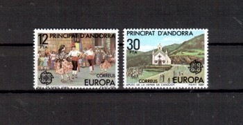 (intern:1506) Andorra,span.Michelnummer 138 - 139 postfrisch