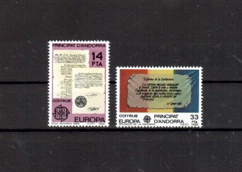(intern:1541) Andorra,span Michelnummer 153 - 154 postfrisch