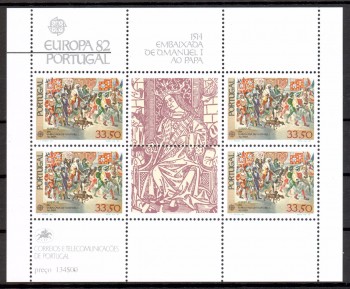 (intern:1565a) Portugal Michelnummer Block 35  postfrisch