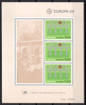 (intern:1634a) P - Madeira Michelnummer Block 5 postfrisch