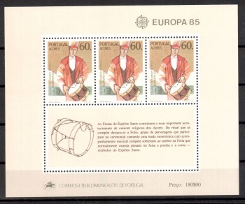 (intern:1668a) P - Azoren Michelnummer Block 6 postfrisch