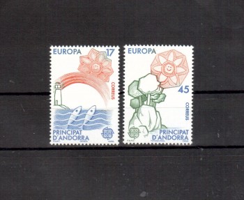 (intern:1678) Andorra,span. Michelnummer 188 - 189 postfrisch