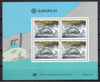 (intern:1702a) Portugal Michelnummer Block 50 postfrisch