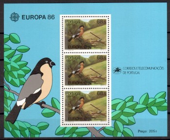 (intern:1703a) P - Azoren Michelnummer Block 7 postfrisch