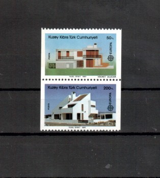 (intern: 1744a) tuerk.Zypern Michelnummer 205 - 206 C postfrisch