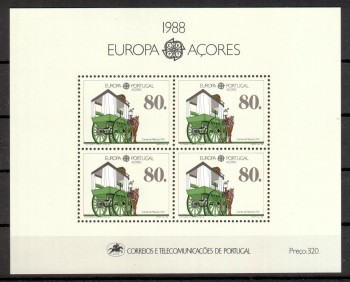 (intern: 1772a) P - Azoren Michelnummer Block 9 postfrisch (intern: 1772a) P - Azoren Michelnummer Block 9 postfrisch