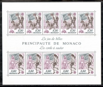(intern: 1802a) Monako Michelnummer Block 44 postfrisch
