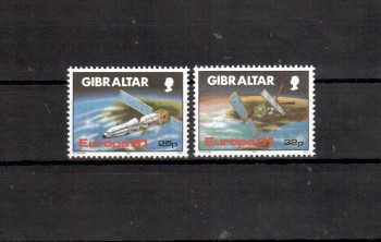 (intern: 1859) Gibraltar Michelnummer 613 - 614 postfrisch