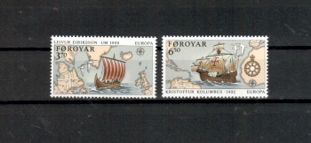 (intern: 1896) DK - Faroer Michelnummer 231 - 232 postfrisch