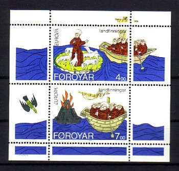 (intern:1992) DK - Faroer Michelnummer Block 7 postfrisch