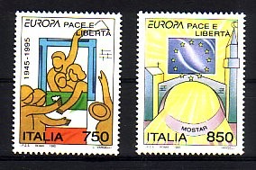 (intern:2064) Italien Michelnummer 2383 - 2384 postfrisch