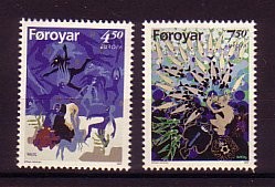 (intern:2161) DK - Faroer Michelnummer 317 - 318 postfrisch