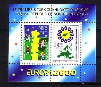 (intern:2401) tuerk.Zypern Michelnummer Block 19 postfrisch