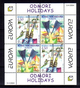 (intern:2610a) Mostar Michelnummer Block 4 postfrisch