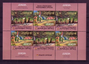 (intern:2818b) B + H Serbien Michelnummer 386 - 387 DD postfrisch