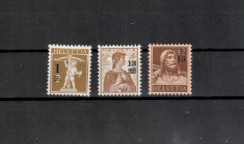 Schweiz Michelnummer 124 - 126 postfrisch
