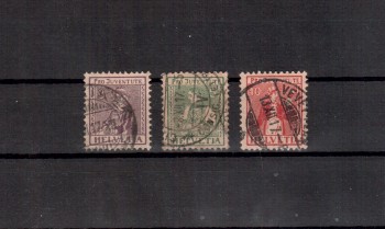 Schweiz Michelnummer 133 - 135 gestempelt