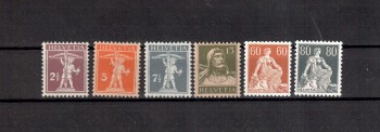 Schweiz Michelnummer 136 - 141 postfrisch