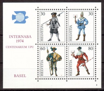 Schweiz Michelnummer 1020 - 1023 Block 22 postfrisch