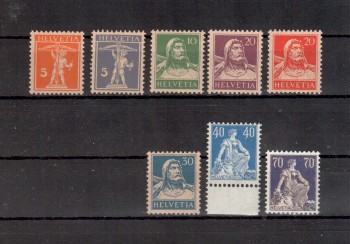 Schweiz Michelnummer 162 - 171 postfrisch ohne 167 - 168
