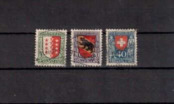 Schweiz Michelnummer 172 - 174 gestempelt