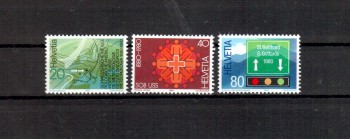 Schweiz Michelnummer 1184 - 1186 postfrisch Schweiz Michelnummer 1184 - 1186 postfrisch