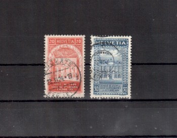 Schweiz Michelnummer 192 - 193 gestempelt