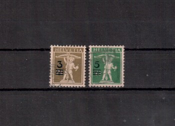 Schweiz Michelnummer 239 - 240 gestempelt