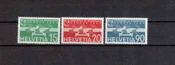 Schweiz Michelnummer 256 - 258 postfrisch Falz